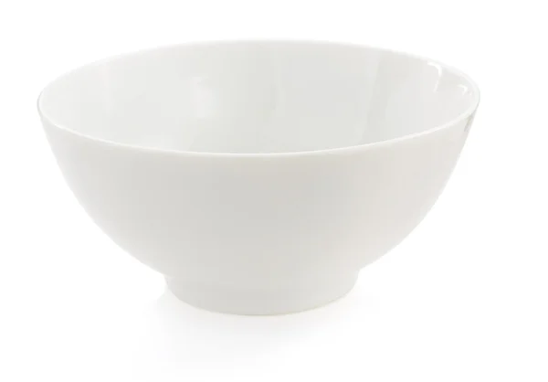 Empty ceramic bowl on white — Stock Photo, Image