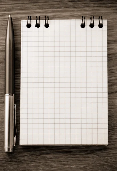 Notebook con pluma —  Fotos de Stock