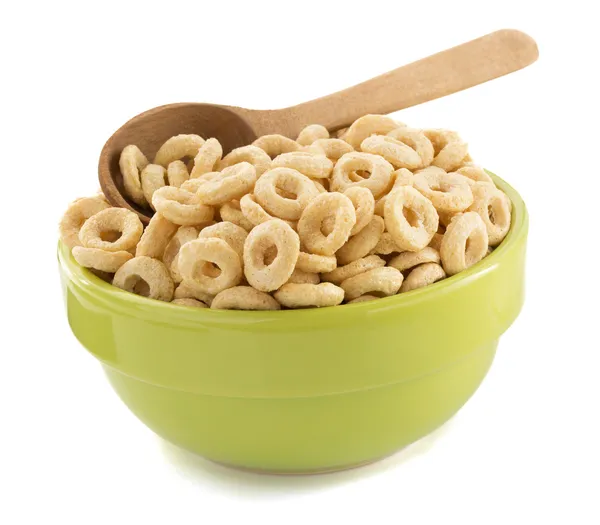 Cereals rings in bowl — Stock Photo, Image