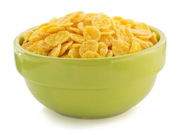 Corn flakes in bowl — Stock Photo, Image