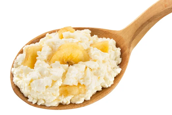 Cottage cheese and cream — Stock Photo, Image