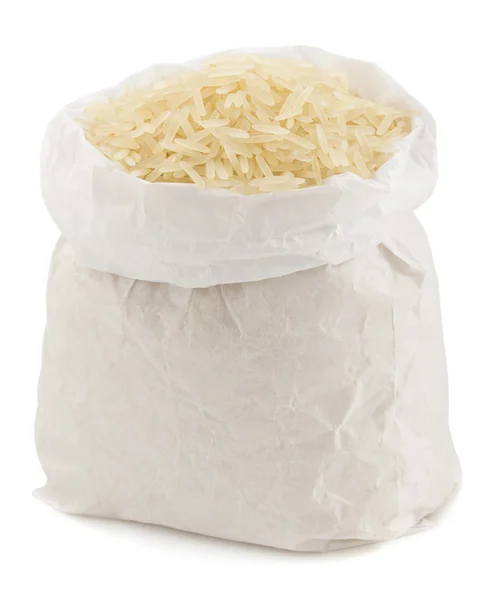 Kağıt torba pirinç — Stok fotoğraf