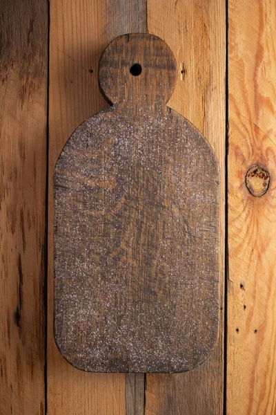 Hout Snijplank Houten Achtergrond Bovenste Tafel — Stockfoto