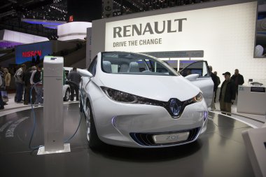Renault Zoe Preview Car clipart