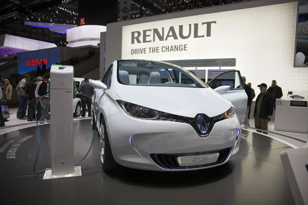 Renault zoe voorbeeld auto Stockfoto