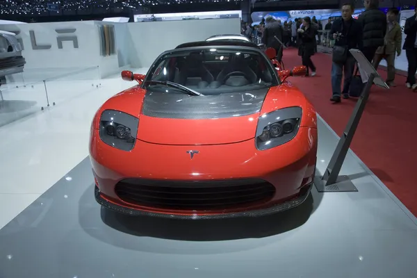 Tesla Roadster Stockfoto