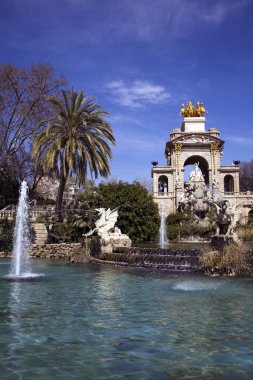 Cascada, Parc de la Ciutadella clipart