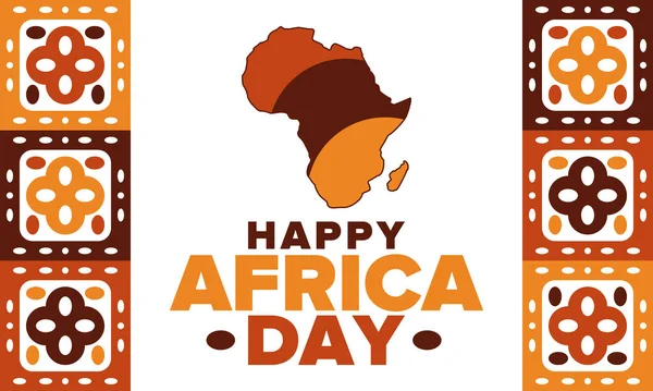 Dia África Feliz Dia Liberdade Africana Dia Libertação Comemore Anualmente — Vetor de Stock