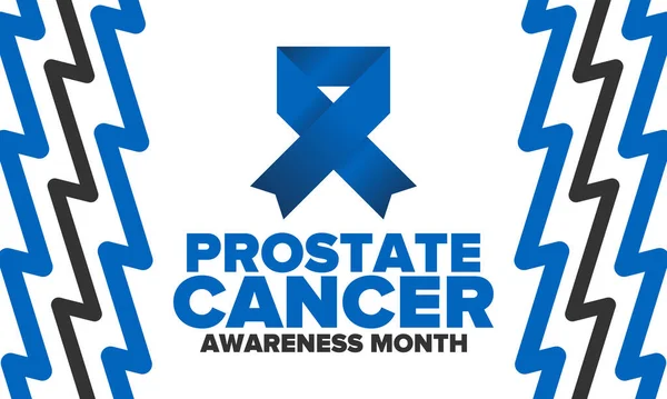 Prostate Cancer Awareness Month in September. Blue September. Men's Health concept. Medical health care and awareness design. Poster, card, banner and background. Vector illustration