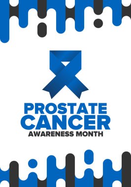 Prostate Cancer Awareness Month in September. Blue September. Men's Health concept. Medical health care and awareness design. Poster, card, banner and background. Vector illustration