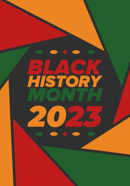 Mois Histoire Des Noirs Histoire Afro Américaine Célébré Annuellement Février — Image vectorielle