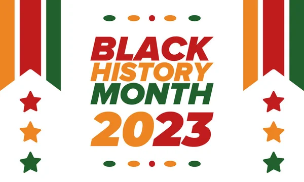 Black History Month African American History Celebrated Annual February United — Stock Vector