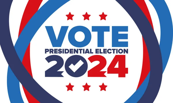 Presidential Election 2024 United States Vote Day November Election Patriotic — ストックベクタ