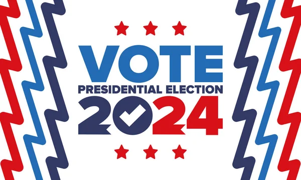 Presidential Election 2024 United States Vote Day November Election Patriotic — Stockový vektor