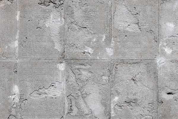 Texture Mur Béton Avec Des Traces Carreaux Revêtement Démontés — Photo