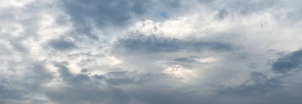 Ciel Dramatique Avec Nuages Orageux Sombres Panorama — Photo