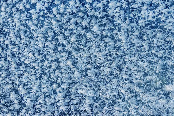 Big Fluffy Snowflakes Surface Ice Winter Christmas Background —  Fotos de Stock