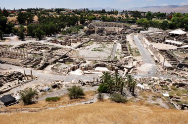 İsrail - antik beit shean seyahat fotoğrafları