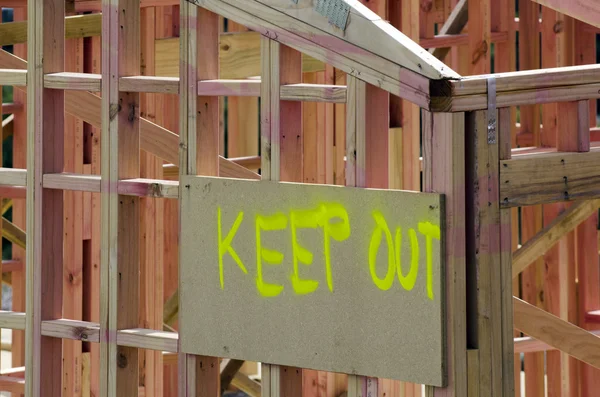 KEEP OUT sign — Stock Photo, Image