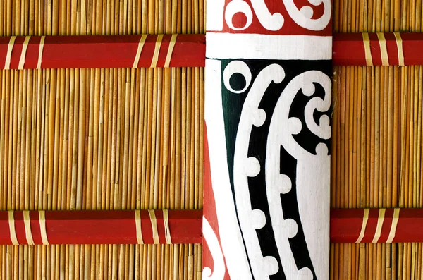 Maorský nástěnné rytiny — Stock fotografie