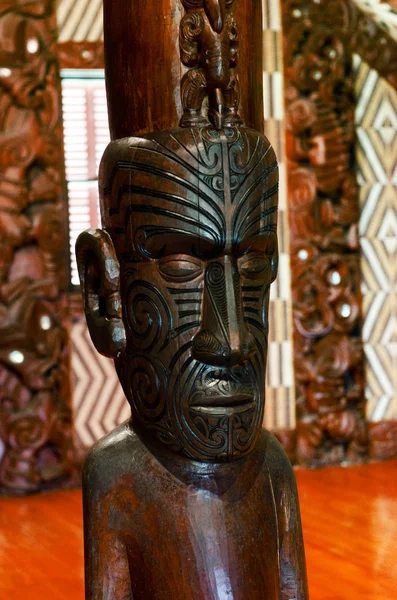 Maori wall carvings — Stock Photo, Image