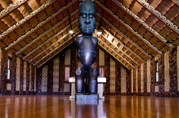 Maori vergadering huis - marae — Stockfoto