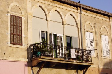 eski jaffa İsrail Eski balkon