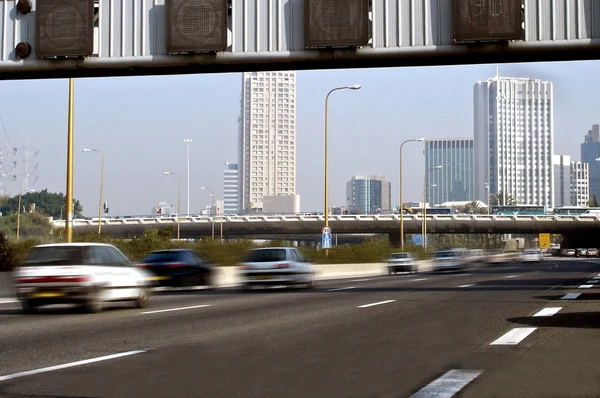 Ayalon road in Tel Aviv, — Stock Photo, Image