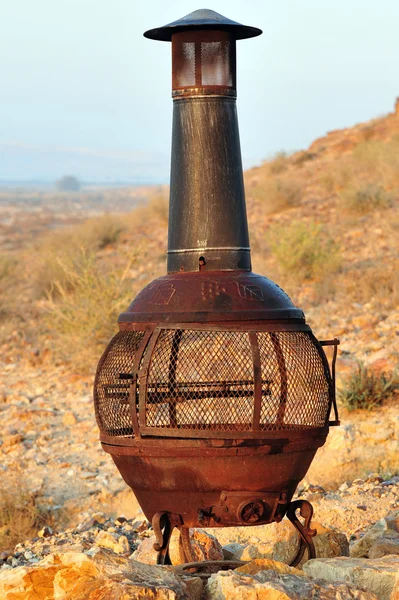 Outdoor fire heater — Stock Photo, Image