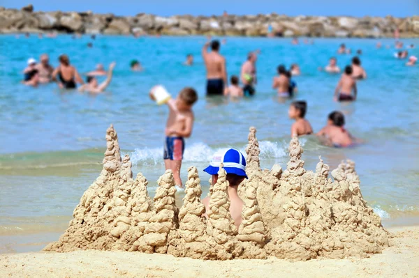 Castelo de areia — Fotografia de Stock