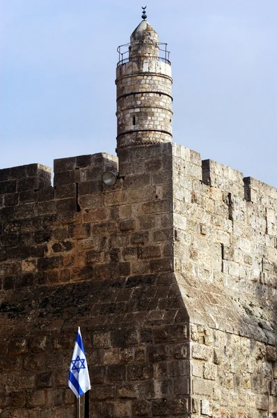 A Torre de Davi em Jerusalém, Israel — Fotografia de Stock