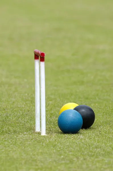 Jogo de croquet — Fotografia de Stock