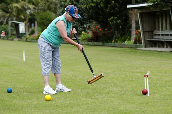 Croquet gioco — Foto Stock