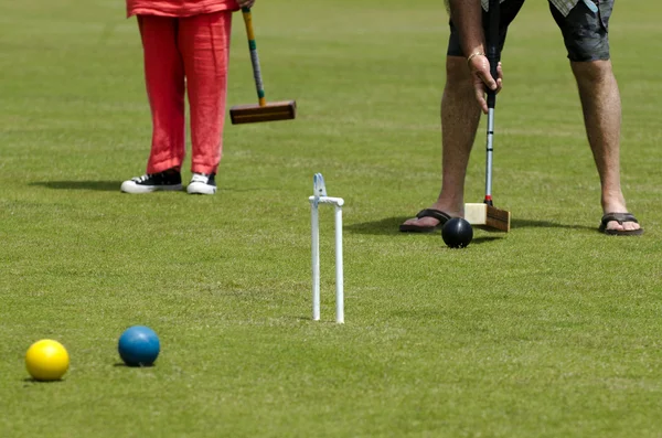 Jogo de croquet — Fotografia de Stock