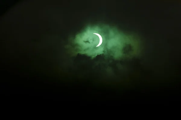 Eclipse solar sobre a Nova Zelândia — Fotografia de Stock