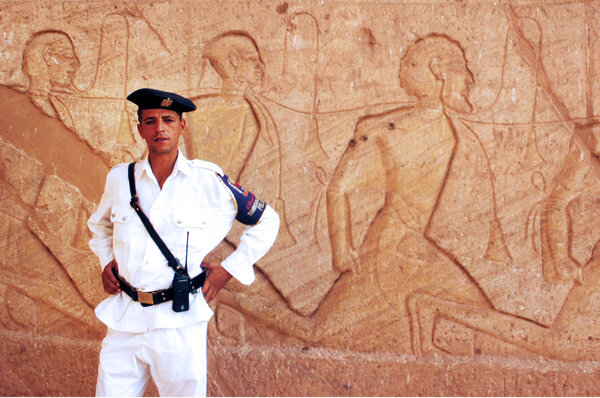 Egyptian Security in Abu Simbel Temple