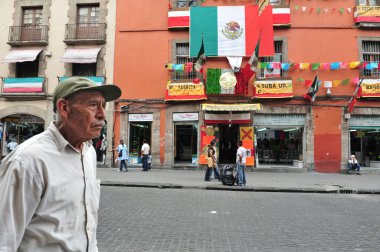mexico City Meksika ABD bayrağı
