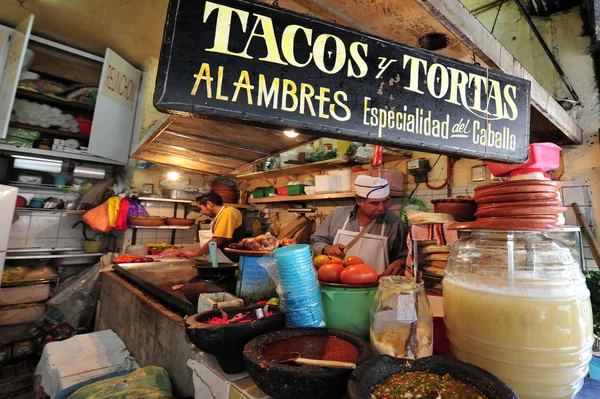 Mexicaans eten in mexico-stad — Stockfoto