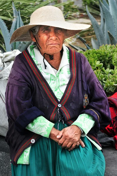Velha mulher mexicana — Fotografia de Stock
