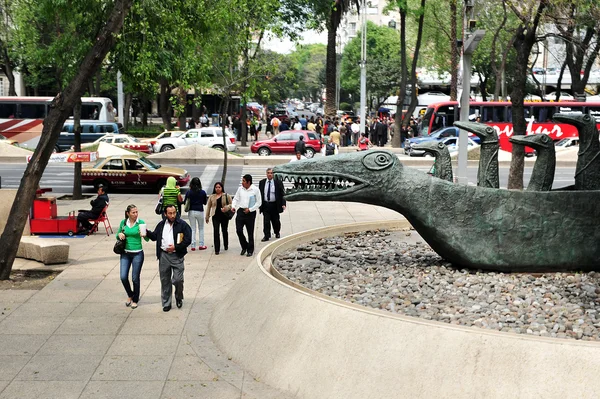 Paseo de la reforma v mexico city — Stock fotografie