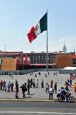 mexico City Meksika ABD bayrağı