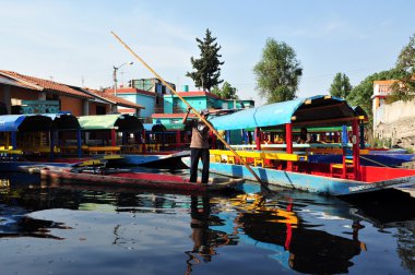 Xochimilco'nın yüzen bahçeler Mexico City