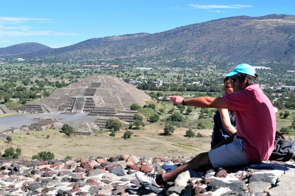 Pirâmides de teotihuacano — Fotografia de Stock