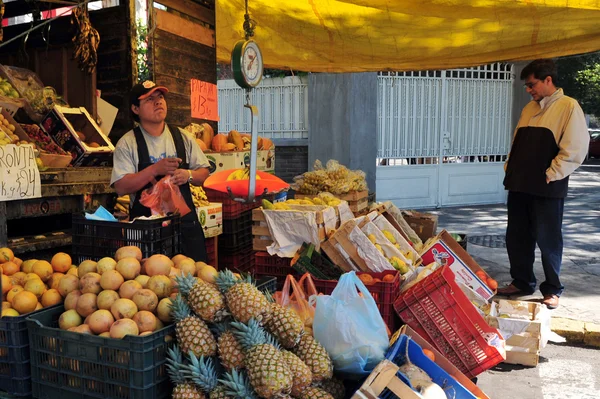 Mercato fisso tradizionale in Messico — Foto Stock