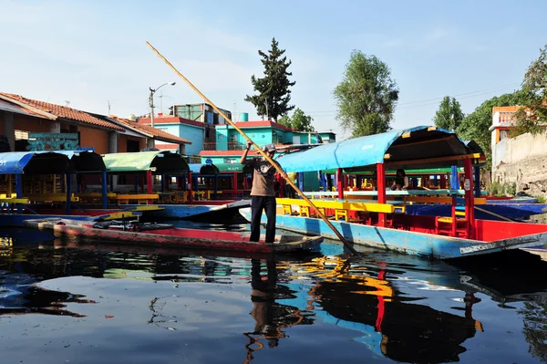 Του Xochimilco πλωτή κήποι στην πόλη του Μεξικού — Φωτογραφία Αρχείου