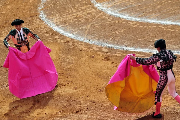 Bull-fight in Plaza de Toros Bull Ring Città del Messico — Foto Stock