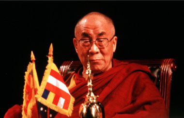 The 14th Dalai Lama of Tibet clipart
