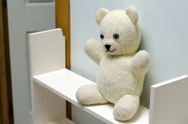 Witte teddy bear — Stockfoto
