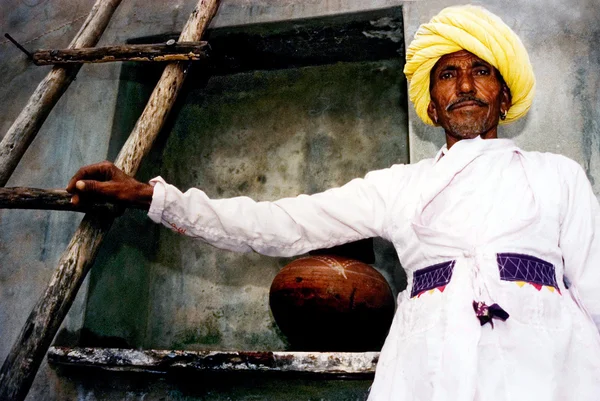 Homem de Rajasthani - Índia — Fotografia de Stock