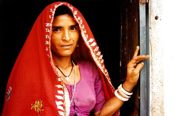 Rajasthani woman - India — Stock Photo, Image